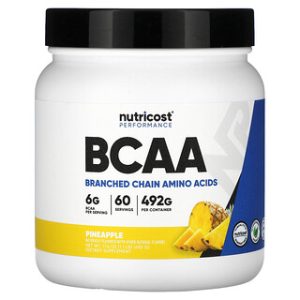 Nutricost BCAA אננס - תוסף תזונה לשרירים - 492 גרם