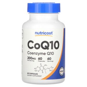 Nutricost CoQ10 200 מ"ג - תוסף תזונה 60 כמוסות