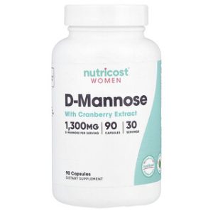 Nutricost D-Mannose לנשים עם תמצית חמוציות - 90 כמוסות