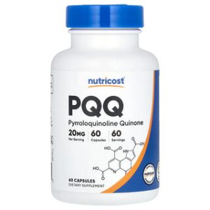 Nutricost PQQ 20 מ"ג - 60 כמוסות - תומך אנרגיה ומוח