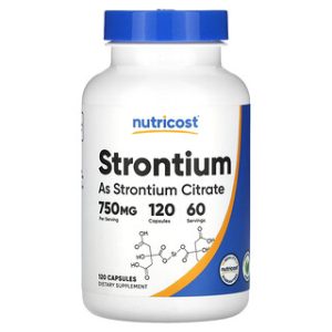 Nutricost Strontium 375 מ"ג - 120 כמוסות - תוסף תזונה