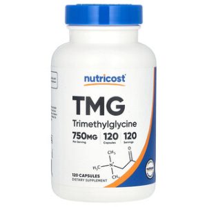 Nutricost TMG 750 מ"ג - 120 כמוסות , תמיכה במתילציה