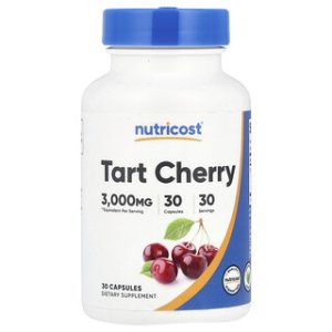 Nutricost טארט צ'רי 3000 מ"ג - 30 כמוסות - בריאות ונוחות