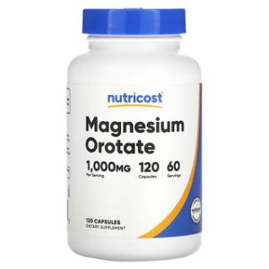 Nutricost מגנזיום אורוטאט 500 מ"ג - 120 כמוסות