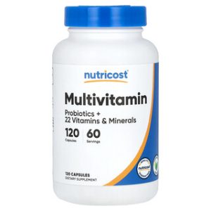 Nutricost מולטי ויטמין פרוביוטיקה - 120 כמוסות