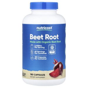 Nutricost סלק אדום 180 כמוסות - תוסף תזונה