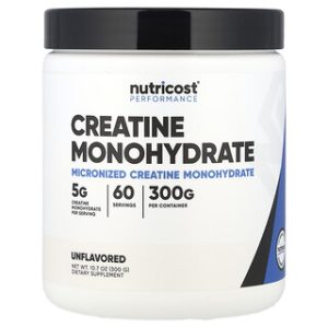 Nutricost קריאטין מונוהידרט - 300 גרם - ללא טעם