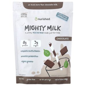 Nutrished Kids Mighty Milk שוקולד 10.2oz - תוסף תזונה לילדים