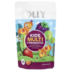 OLLY Kids Multi & Probiotic גומי לעיסה - טעם יאם ברי - 120 יח׳