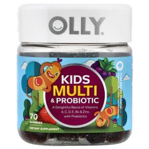 OLLY Kids Multi & Probiotic גומי לעיסה - טעם יאם ברי