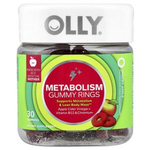 OLLY Metabolism Gummy Rings - טבעות גומי לתמיכה במטבוליזם