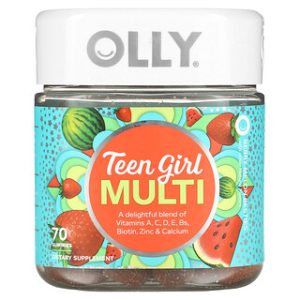 OLLY Teen Girl Multi Gummies - ויטמינים לבנות, 70 יח'