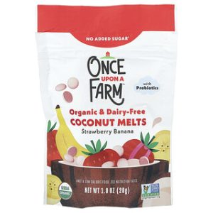 Once Upon A Farm - חטיף אורגני קוקוס ותות-בננה לתינוקות