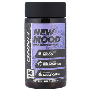 Onnit New Mood - תמיכה בסטרס יומיומי - 60 כמוסות