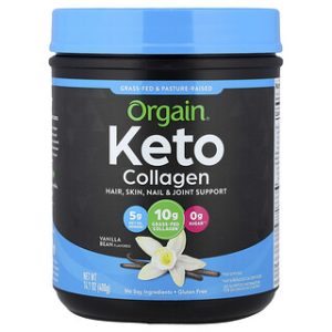 Orgain Keto Collagen - אבקת חלבון קולגן וניל
