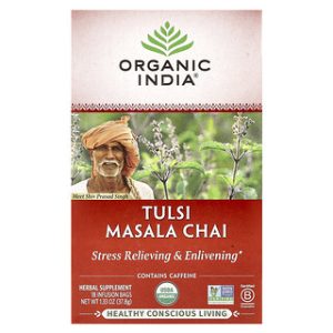Organic India - תה טולסי מסאלה צ'אי - 18 שקיקים