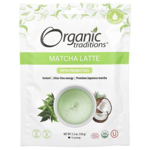 Organic Traditions - מאצ'ה לאטה עם פרוביוטיקה - 150 גרם