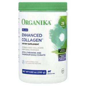 Organika Enhanced Collagen - קולגן משופר להרגעה - 250 גרם