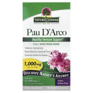 Pau D'Arco Natures Answer - כמוסות צמחוניות 500 מ"ג