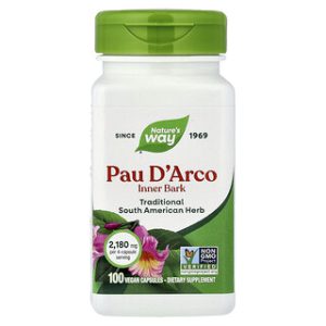 Pau D'Arco Nature's Way - קפסולות טבעוניות לבריאות