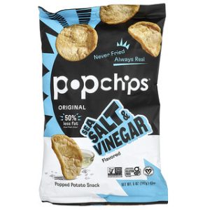 Popchips Original - צ'יפס בטעם מלח ים וחומץ 142 גרם
