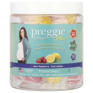Preggie Drops Plus! - סוכריות מציצה להקלה על בחילות - 32 יח'