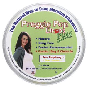 Preggie Pops Plus, סוכריות הריון בטעם חמוץ - 21 יחידות