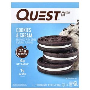 Quest Protein Bar - עוגיות ושמנת - 4 חטיפים