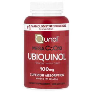 Qunol Mega CoQ10 100 מ"ג - תוסף תזונה 100 כמוסות