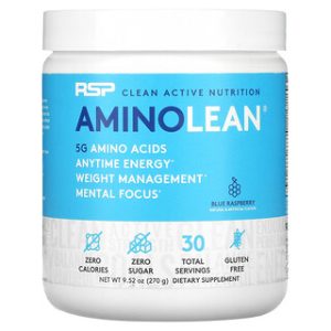 RSP AminoLean- בלו רסברי- 270 גרם- תוסף אנרגיה