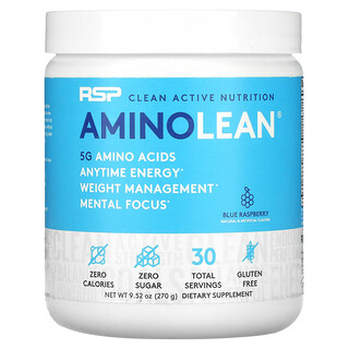 RSP AminoLean- בלו רסברי- 270 גרם- תוסף אנרגיה