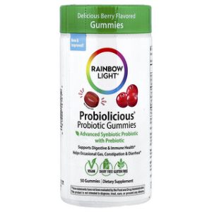 Rainbow Light Probiolicious, גומי פרוביוטי טעים - 50 יחידות