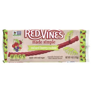 Red Vines - מגש ליקריץ טוויסט פירות יער - 113 גרם
