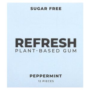 Refresh Gum - מסטיק צמחי בטעם מנטה - 12 יחידות