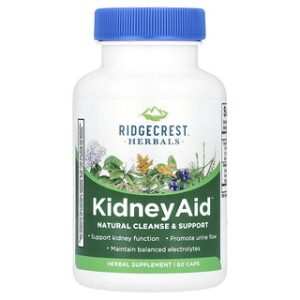 RidgeCrest Herbals KidneyAid - תומך כליות 60 כמוסות