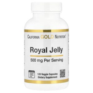 Royal Jelly California Gold - 120 כמוסות מזון מלכות 500 מ"ג