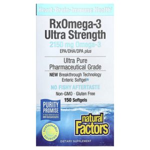 RxOmega-3 Ultra Strength - 150 כמוסות - Natural Factors