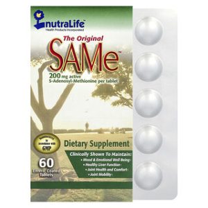 SAMe NutraLife - 200 מ"ג - 60 טבליות מצופות מעיים
