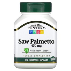 Saw Palmetto 450 מ"ג - 60 כמוסות צמחוניות - 21st Century