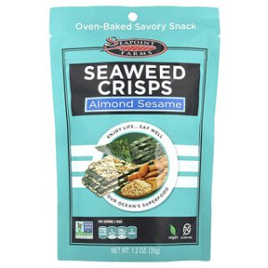 Seaweed Crisps SeaPoint Farms - אצות שומשום שקדים 35 גרם
