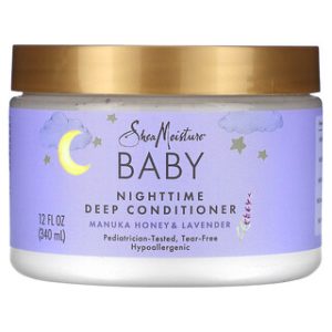 SheaMoisture Baby - מרכך שיער עמוק לילה מנוקה דבש