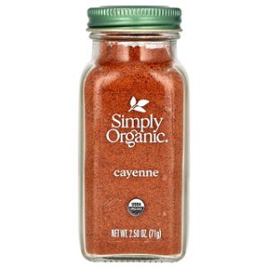 Simply Organic קאיין 71 גרם - פלפל חריף טבעי