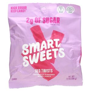 SmartSweets Red Twists Berry Punch 50 גרם - סוכריות ללא סוכר