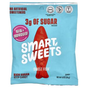 SmartSweets סוכריות דגי ברי 50 גרם - טעים וללא תוספת סוכר