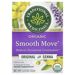 Smooth Move תה אורגני - משלשל טבעי - Traditional Medicinals