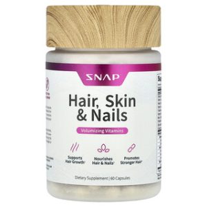Snap Supplements, תוסף שיער עור וציפורניים - 60 כמוסות