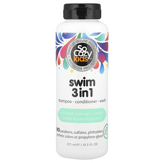 SoCozy Kids Swim 3 ב-1, שמפו, מרכך וסבון - 311 מ"ל