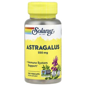 Solaray Astragalus 550 מ"ג - 100 כמוסות צמחיות - חיזוק