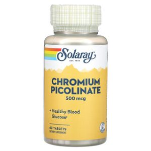Solaray Chromium Picolinate 500mcg - 60 טבליות