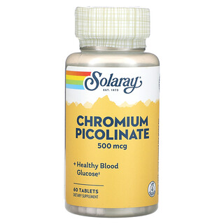 Solaray Chromium Picolinate 500mcg - 60 טבליות